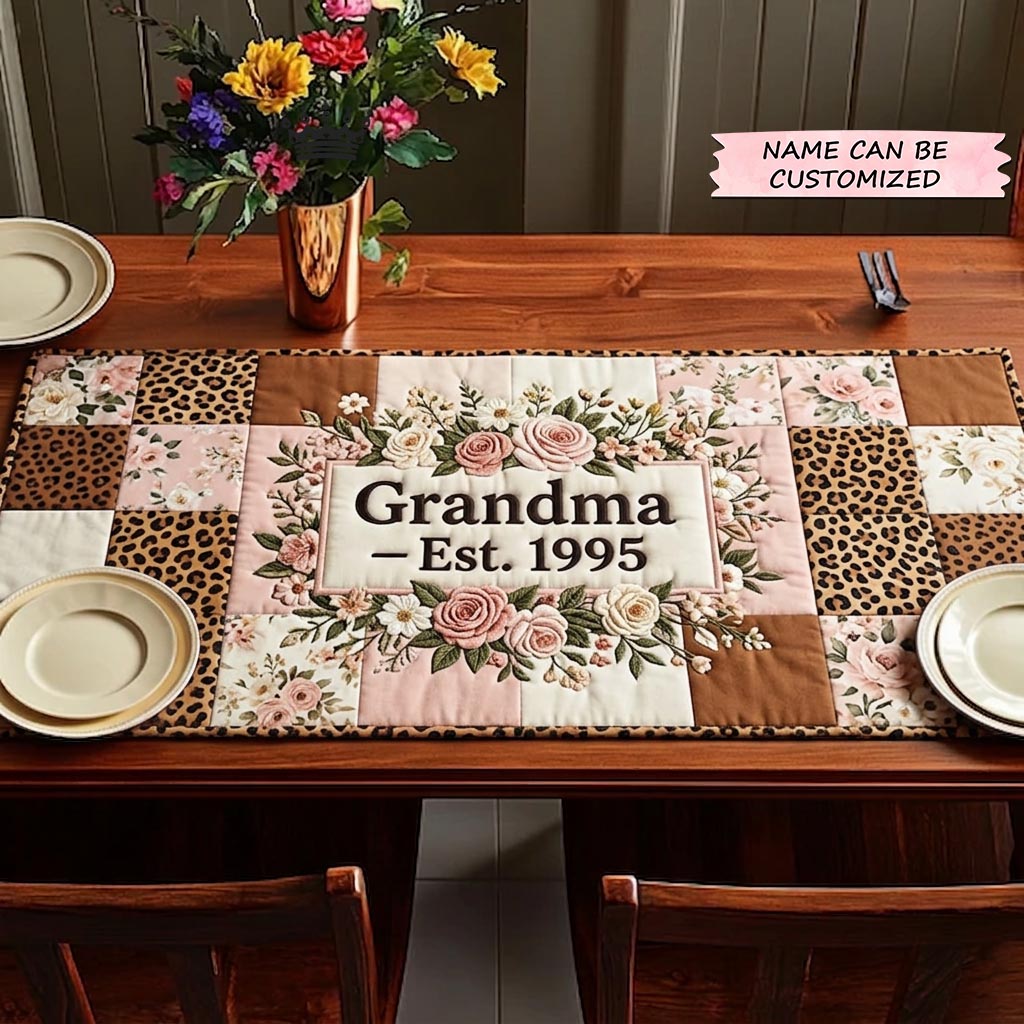 Bloom for Mom Quilted Table Runner QTCUZ GFTOMA10371