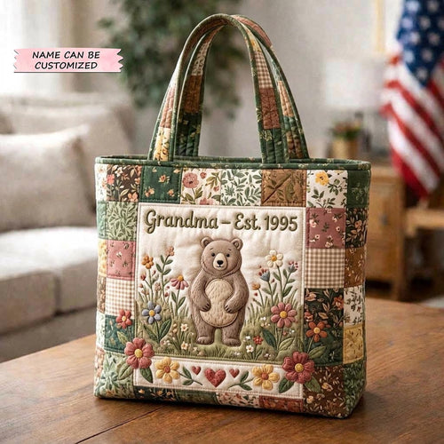 Floral Love Quilted Tote Bag QTCUZ GFTOMA10380