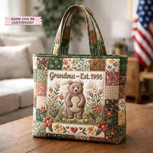 Floral Love Quilted Tote Bag QTCUZ GFTOMA10380