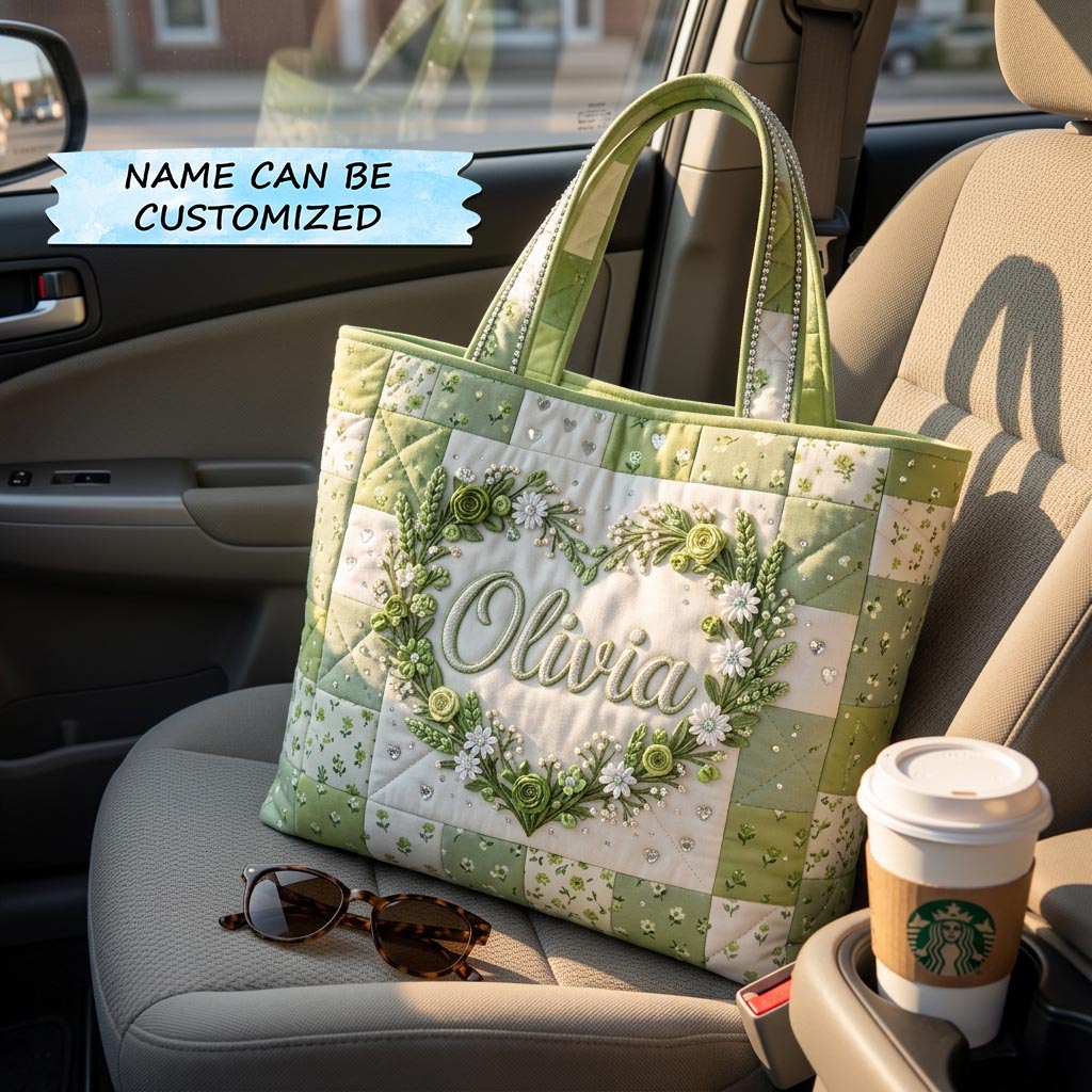 Garden of Love Quilted Tote Bag QTCUZ GFTOMA10385