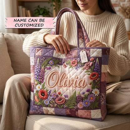 Garden of Love Quilted Tote Bag QTCUZ GFTOMA10386
