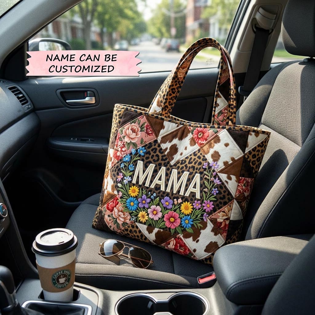 Love in Bloom Quilted Tote Bag QTCUZ GFTOMA10388