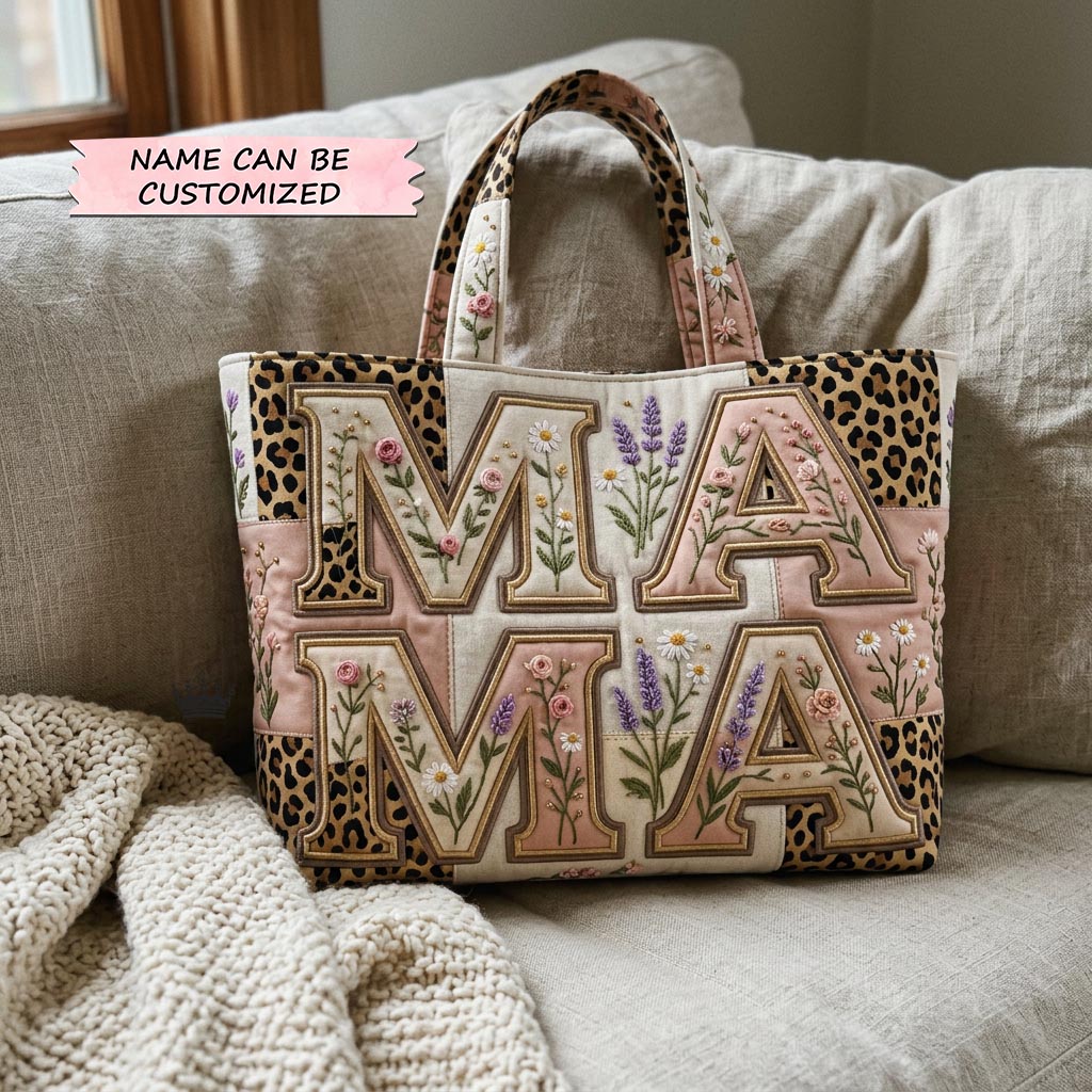 Best Mom Ever Quilted Tote Bag QTCUZ GFTOMA10441