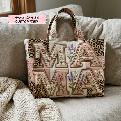 Best Mom Ever Quilted Tote Bag QTCUZ GFTOMA10441