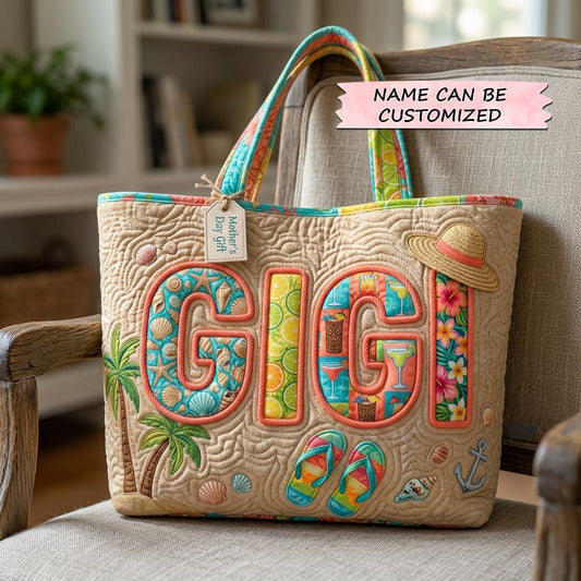 Best Mom Ever Quilted Tote Bag QTCUZ GFTOMA10443