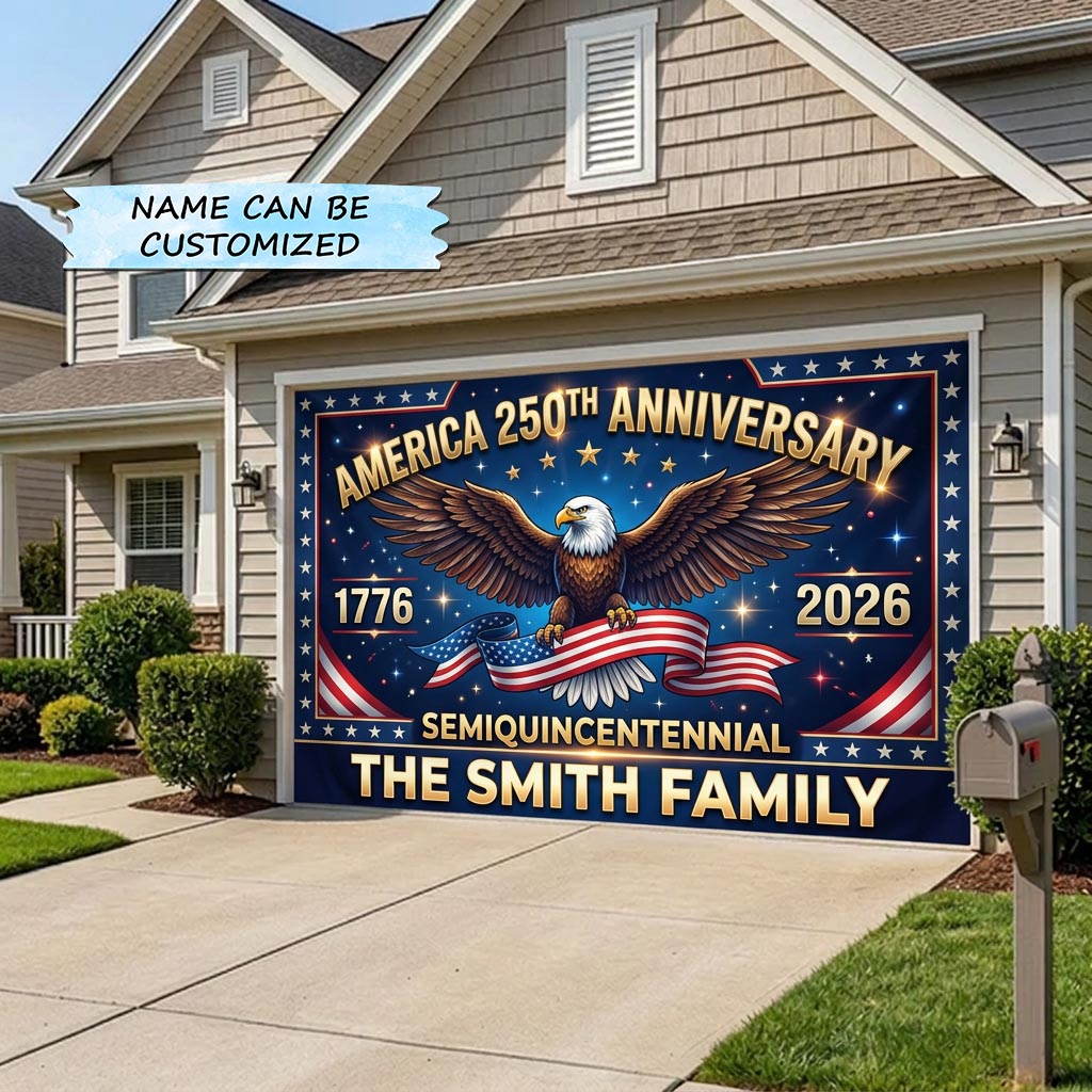 Liberty Colors Garage Door Banner QTCUZ GFTOMA10450