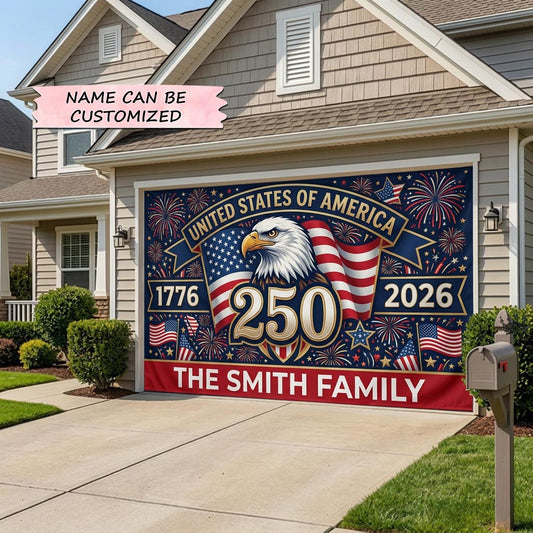 Patriot Palette Garage Door Banner QTCUZ GFTOMA10451