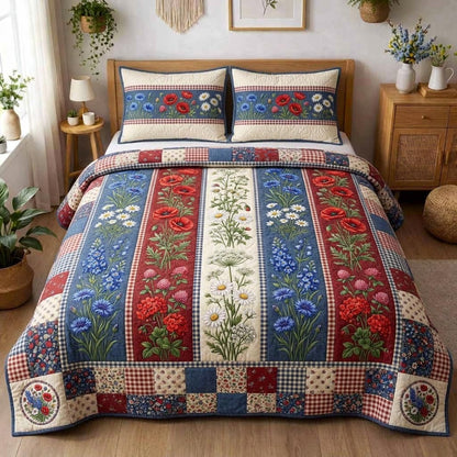 Liberty Meadow 3-Piece Quilted Bedding Set GFTOMA10464