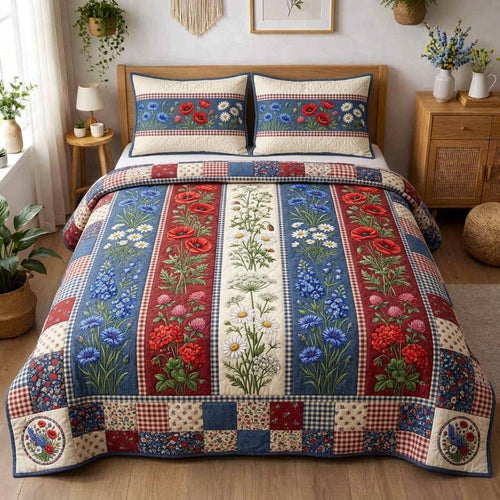 Liberty Meadow 3-Piece Quilted Bedding Set GFTOMA10464