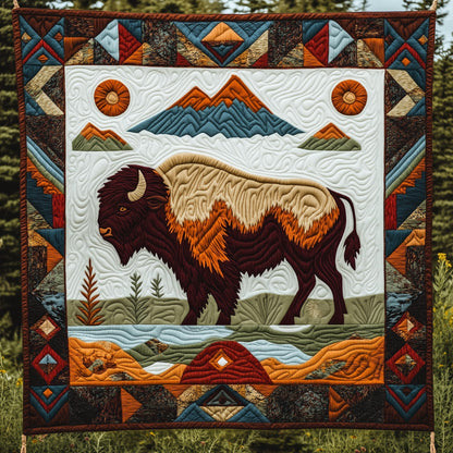 Bison Native Quilted Blanket GFTOMA104