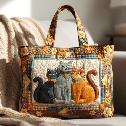 Purrfect Cats Quilted Tote Bag GFTOMA10506