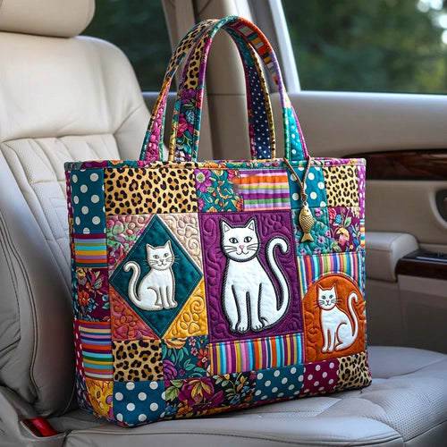 Cozy Cat Quilted Tote Bag GFTOMA10508