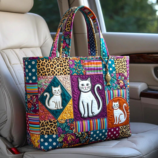 Cozy Cat Quilted Tote Bag GFTOMA10508