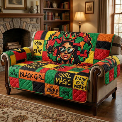 Royal Glow Quilted Sofa Cover GFTOMA10511