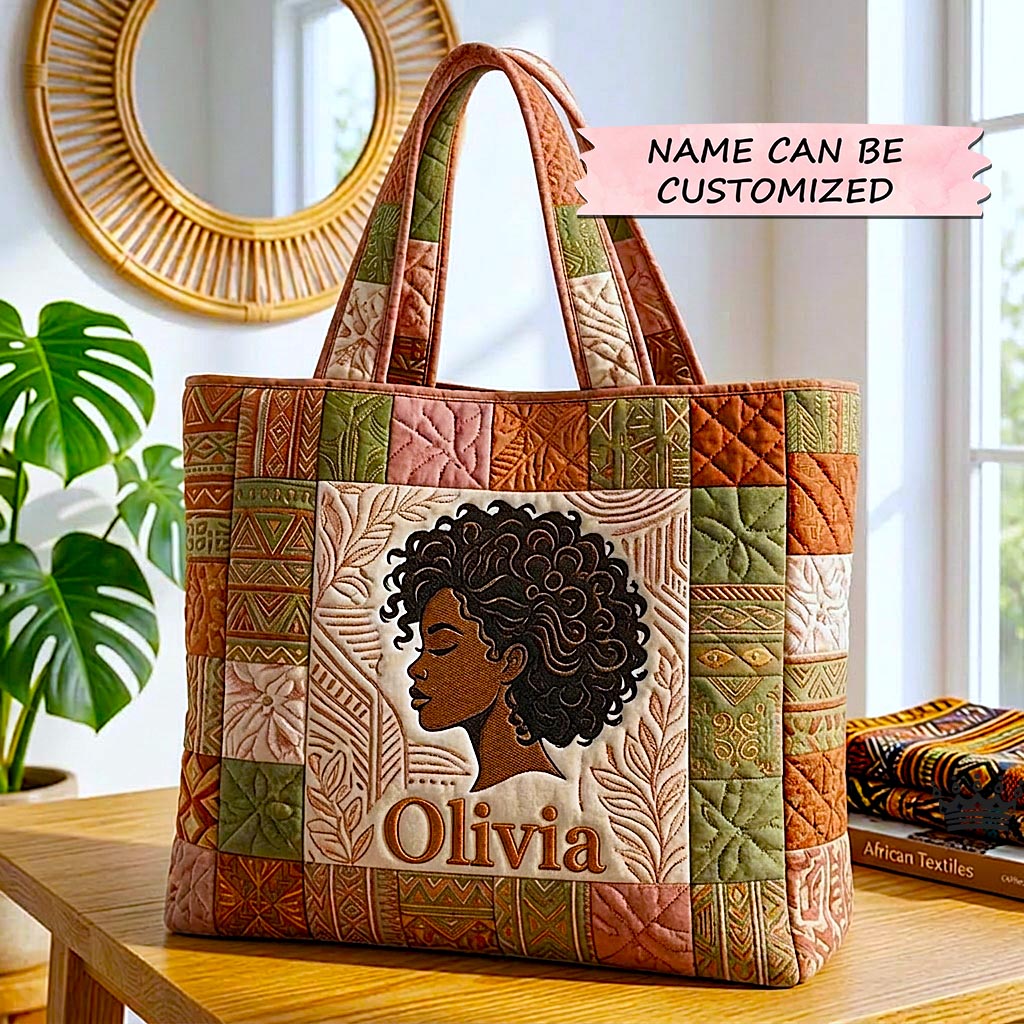 Royal Glow Quilted Tote Bag QTCUZ GFTOMA10527