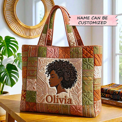 Royal Glow Quilted Tote Bag QTCUZ GFTOMA10527