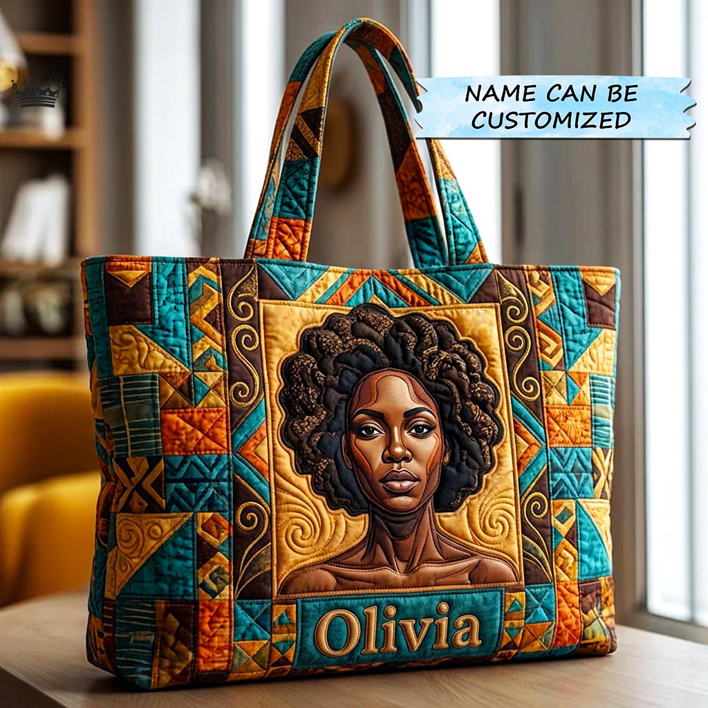 Golden Queen Quilted Tote Bag QTCUZ GFTOMA10528