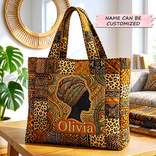 Majestic Melanin Quilted Tote Bag QTCUZ GFTOMA10529