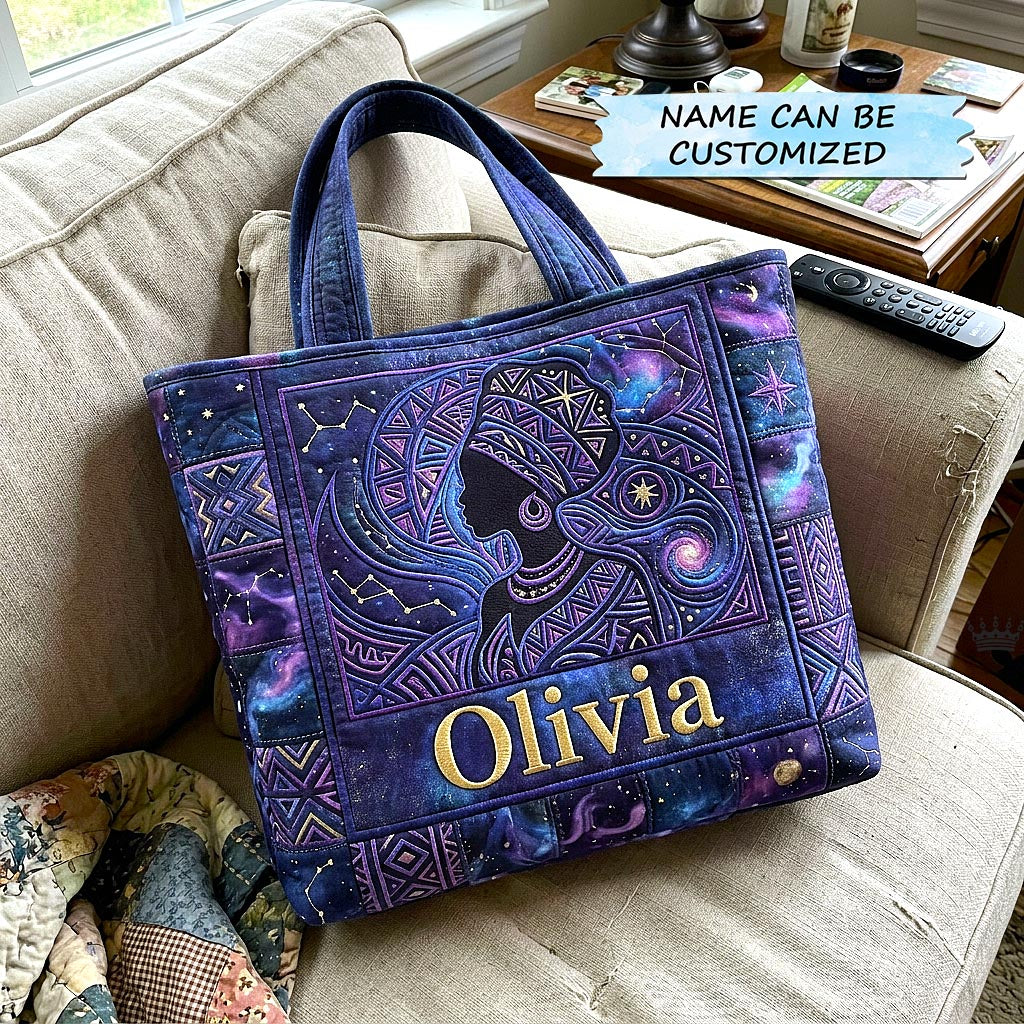 Majestic Melanin Quilted Tote Bag QTCUZ GFTOMA10532