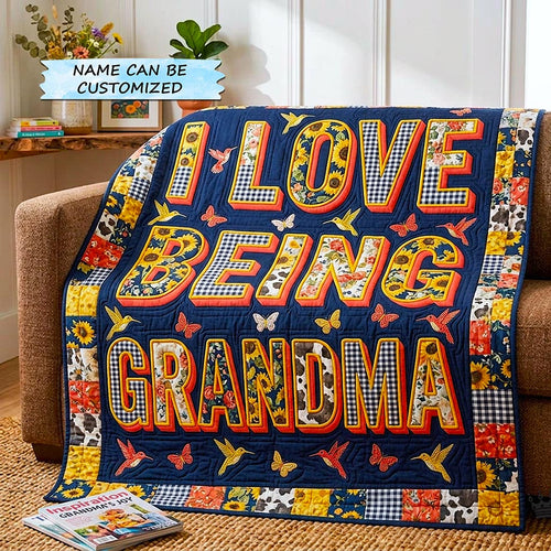 Mom Bloom Quilted Blanket QTCUZ GFTOMA10540