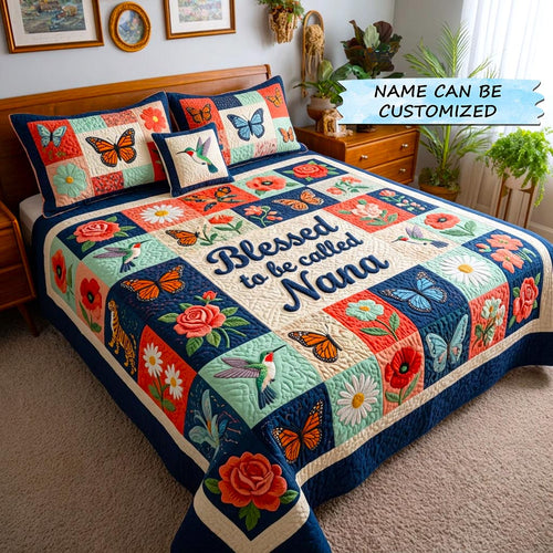 Sweet Bloom 3-Piece Quilted Bedding Set QTCUZ GFTOMA10546