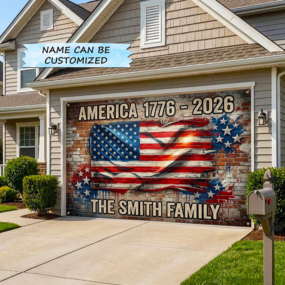 Liberty Colors Garage Door Banner QTCUZ GFTOMA10552