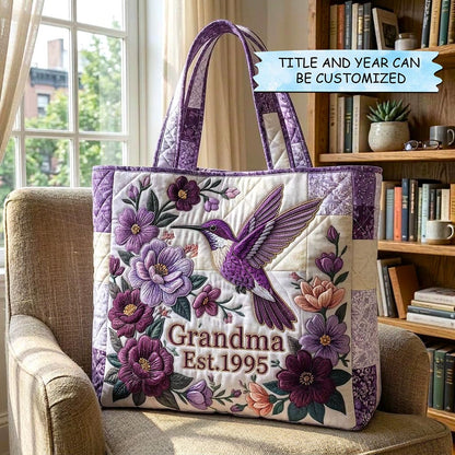 Floral Love Quilted Tote Bag QTCUZ GFTOMA10559