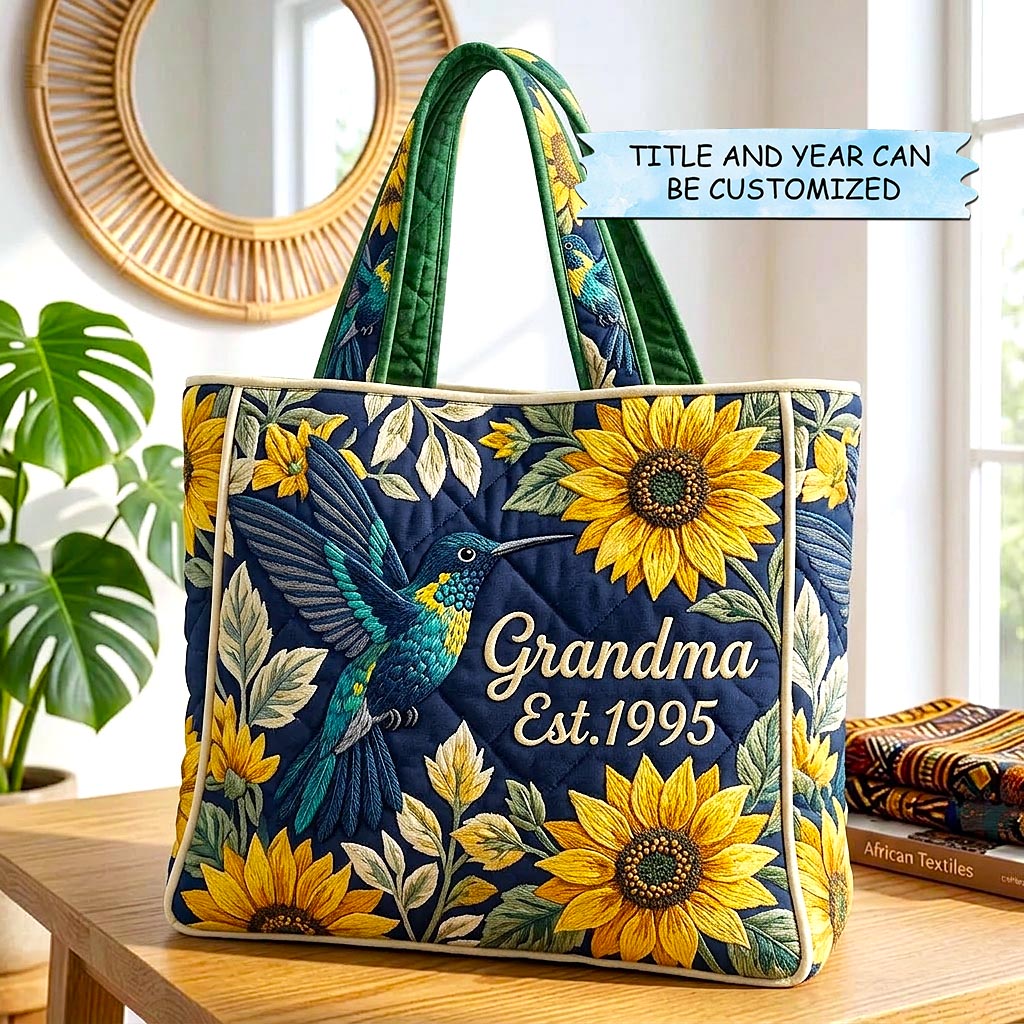 Best Mom Ever Quilted Tote Bag QTCUZ GFTOMA10562