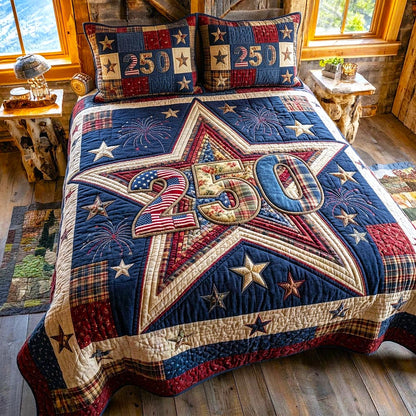 Liberty Colors 3-Piece Quilted Bedding Set GFTOMA10569