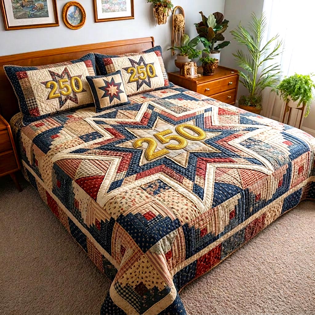 Liberty Colors 3-Piece Quilted Bedding Set GFTOMA10570