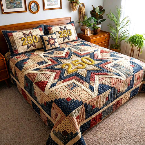 Liberty Colors 3-Piece Quilted Bedding Set GFTOMA10570