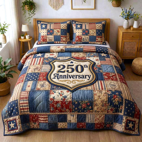 Liberty Colors 3-Piece Quilted Bedding Set GFTOMA10572