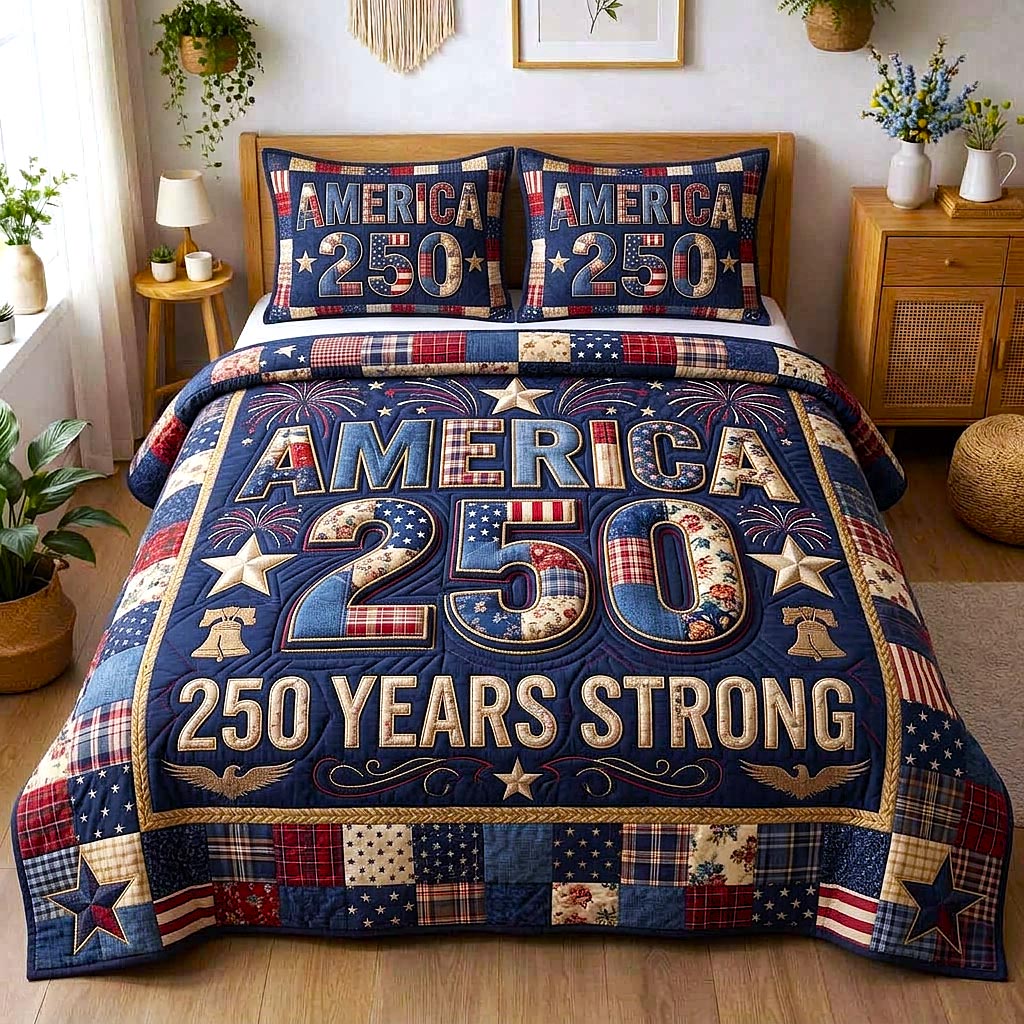 Liberty Colors 3-Piece Quilted Bedding Set GFTOMA10573