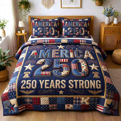 Liberty Colors 3-Piece Quilted Bedding Set GFTOMA10573