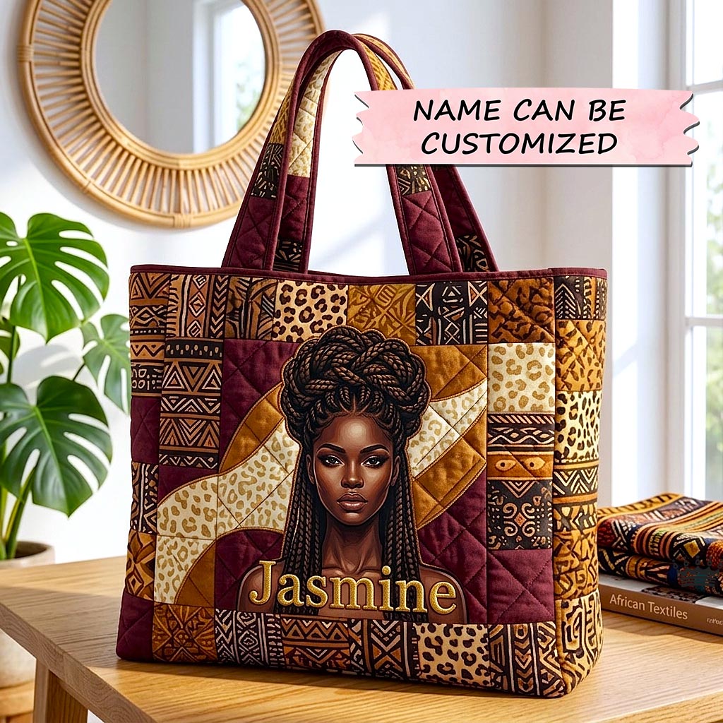 Royal Glow Quilted Tote Bag QTCUZ GFTOMA10581