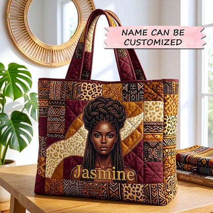 Royal Glow Quilted Tote Bag QTCUZ GFTOMA10581