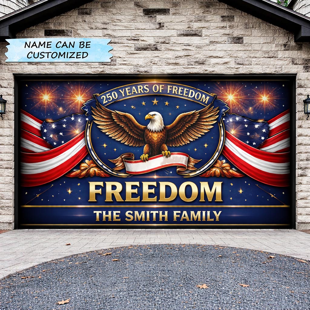 Liberty Colors Garage Door Banner QTCUZ GFTOMA10595