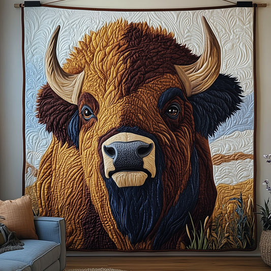 Majestic Bison Quilted Blanket GFTOMA105
