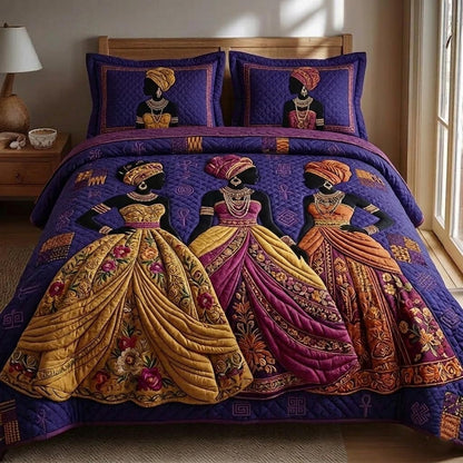 Royal Glow 3-Piece Quilted Bedding Set GFTOMA10611
