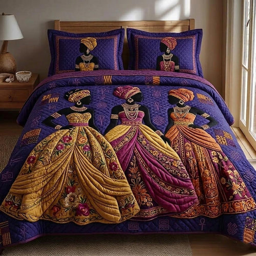 Royal Glow 3-Piece Quilted Bedding Set GFTOMA10611