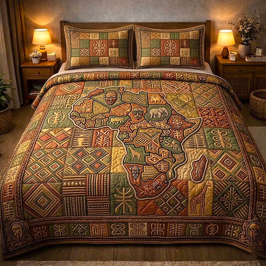 Royal Glow 3-Piece Quilted Bedding Set GFTOMA10614