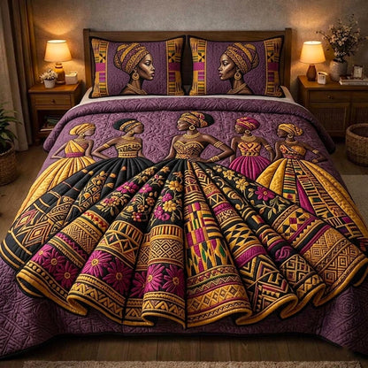 Golden Queen 3-Piece Quilted Bedding Set GFTOMA10615