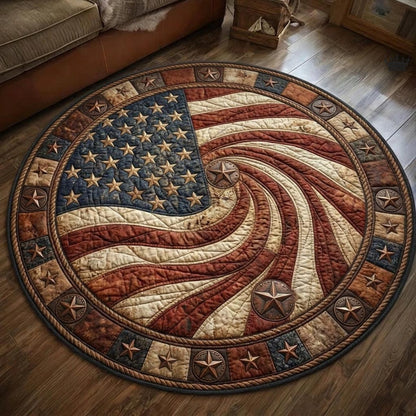 Heritage Patch Quilted Round Mat GFTOMA10634