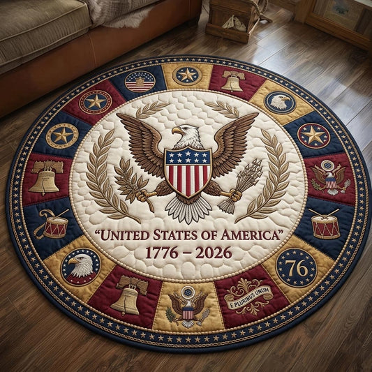 Heritage Patch Quilted Round Mat GFTOMA10635