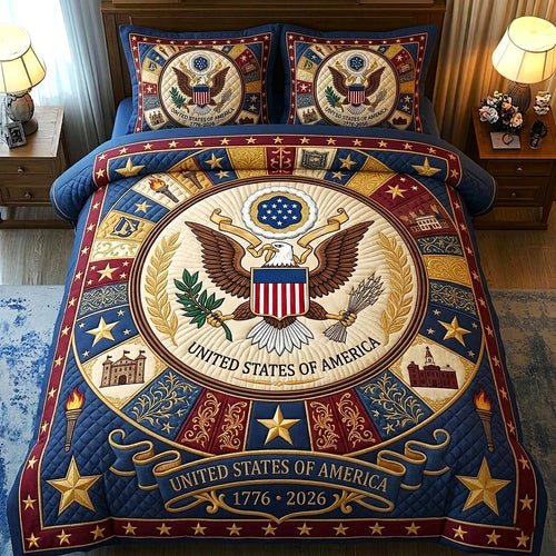 Heritage Patch 3-Piece Quilted Bedding Set GFTOMA10641