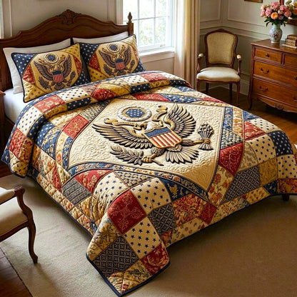Heritage Patch 3-Piece Quilted Bedding Set GFTOMA10643