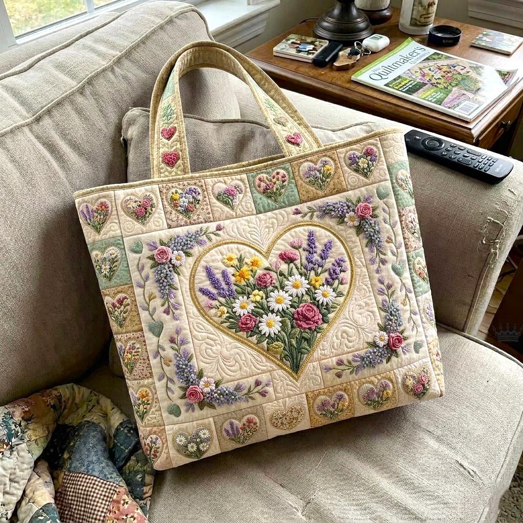 Bloom Patchwork Quilted Tote Bag GFTOMA10644
