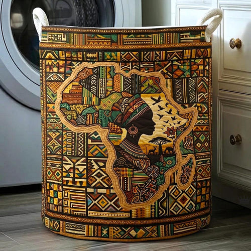 Africa Legacy Quilted Laundry Basket GFTOMA10657C1