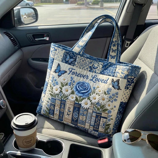 Floral Patchwork Quilted Tote Bag GFTOMA10676
