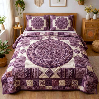 African Heritage 3-Piece Quilted Bedding Set GFTOMA10679